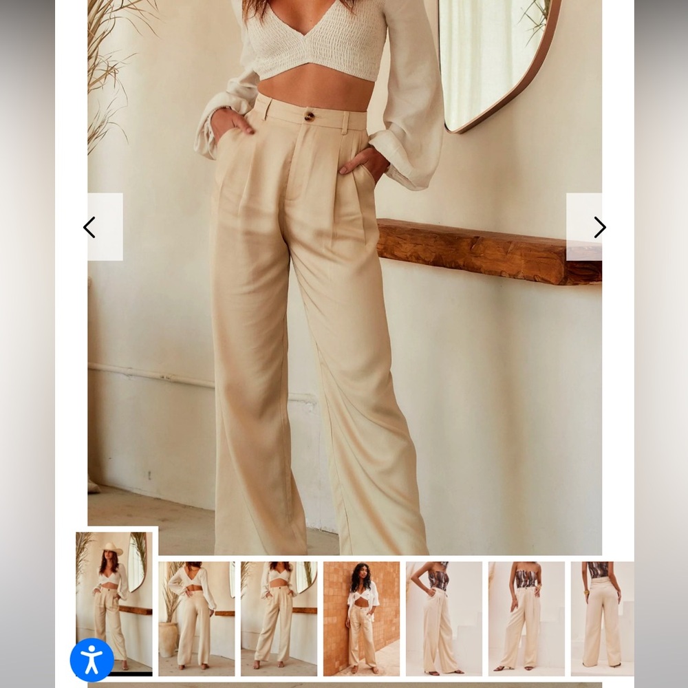 12th Tribe Jaxon Cream Trousers